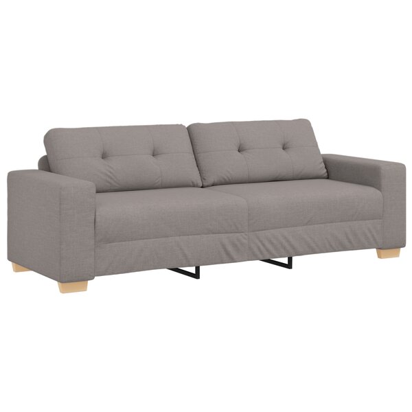 Canapé 3 places taupe 180 cm en tissu vidaXL