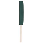 Cabeçal en velours vert foncé avec boutons en cristal de 200 cm
