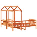 vidaXL Ensemble de lit de jour avec toit 90x190 cm bois massif de pin