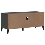 vidaXL Meuble TV VIKEN gris anthracite bois de pin solide