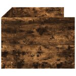 vidaXL Lit de jour avec tiroirs chêne fumé 90x190 cm bois d'ingénierie