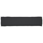 vidaXL Coussin de palette pour banc Noir 180x40x8 cm Tissu Oxford
