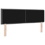 vidaXL Tête de lit LED Lignes Gris Foncé 72 cm Tissu