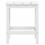 vidaXL Chaises de jardin Adirondack repose-pied table PEHD Blanc