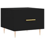 vidaXL Tables basses 2 Pièces noir 50x50x40 cm bois d'ingénierie
