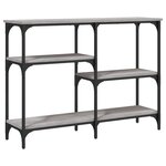 vidaXL Table console sonoma gris 102x29x75 cm bois d'ingénierie
