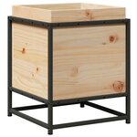 vidaXL Jardinière 40x40x50 cm bois de pin massif