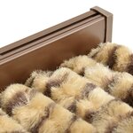 vidaXL Moustiquaire Beige et marron 56x185 cm Chenille