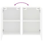 vidaXL Meuble TV mural blanc 40 5x30x60 cm bois d'ingénierie