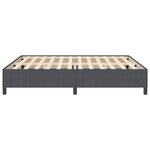 vidaXL Cadre de Lit Gris Foncé 200x200 cm Tissu Corde