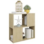 vidaXL Bibliothèque Chêne sonoma 60x24x63 cm bois d'ingénierie