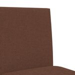 vidaXL Chaises de bar lot de 2 bois massif d'hévéa et tissu