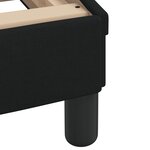 vidaXL Lit avec matelas noir 180x200 cm tissu