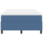 vidaXL Lit à ressorts avec matelas bleu 120x200 cm tissu côtelé