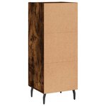 vidaXL Buffet Chêne fumé 34 5x34x90 cm Bois d'ingénierie