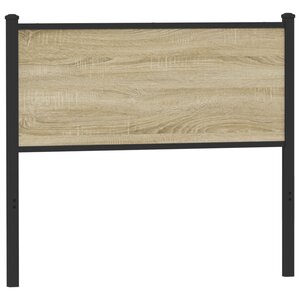 vidaXL Tête de lit sonoma 107 cm bois d'ingénierie et acier