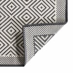 vidaXL Tapis d'extérieur gris et blanc 80x150 cm design réversible