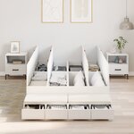vidaXL Cadre de lit Blanc 120x200 cm