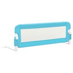 vidaXL Barrière de sécurité de lit d'enfant Bleu 120x42 cm Polyester