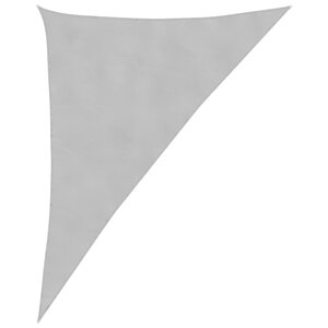 vidaXL Voile d'ombrage gris clair 4x5x6 4 m 100  polyester oxford