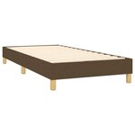 vidaXL Cadre de lit sans matelas marron foncé 90x200 cm tissu