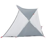 vidaXL Tente de plage gris escamotable imperméable