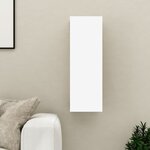 vidaXL Meuble TV Blanc 30 5x30x90 cm Bois d’ingénierie