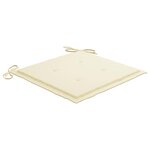 vidaXL Chaises à manger d'extérieur lot de 3 et coussins Acacia massif