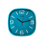Q-connect horloge murale - Plastique - Diamètre 30 cm - Bleu