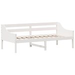 vidaXL Lit de jour sans matelas blanc 80x200 cm bois de pin massif