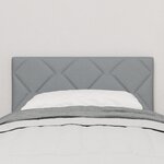 Tête de lit LED vidaXL Design blocs de diamant Gris clair 80 cm Tissu
