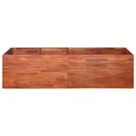 vidaXL Lit surélevé de jardin Bois d'acacia 200x50x50 cm