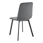 Lot de 2 chaises de salle à manger 89 x 44 x 52 cm gris foncé 03_0006748