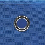 vidaXL Boîtes de rangement 4 Pièces Tissu intissé 28x28x28 cm Bleu