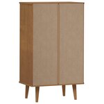 vidaXL Armoire à chaussures MOLDE Marron 59 5x35x103 cm Bois de pin