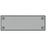 vidaXL Tableau noir magnétique mural noir 60x20 cm verre trempé