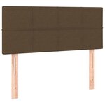 vidaXL Sommier à lattes de lit avec matelas Marron foncé 100x200 cm
