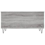 vidaXL Table basse Sonoma gris 90x44 5x45 cm Bois d'ingénierie
