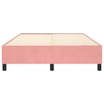 vidaXL Cadre de lit sans matelas rose 140x200 cm velours