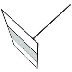 vidaXL Paroi de douche Noir 100x195 cm Verre ESG demi-dépoli
