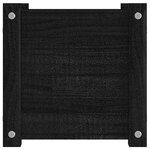 vidaXL Jardinières d'extérieur 2 Pièces Noir 31x31x31 cm Bois de pin