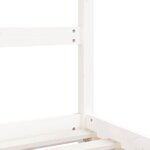 vidaXL Cadre de lit d'enfant blanc 2x(80x200) cm bois de pin massif