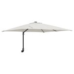 vidaXL Parasol de Patio Sable Polyester  Aluminium Grand Pliable