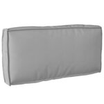 vidaXL Set de coussins de palette 2 pièces gris en tissu Oxford