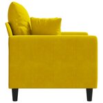 vidaXL Fauteuil Jaune 60 cm Velours