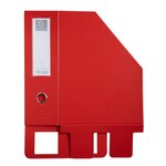 Porte-revues Pp - Dos 100mm - Livrés À Plat - 23x31cm - Rouge - X 10 - Exacompta