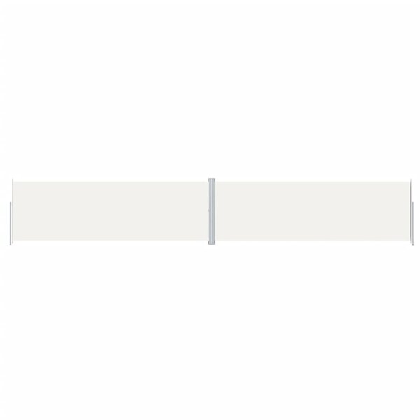 vidaXL Auvent latéral rétractable Crème 200x1200 cm