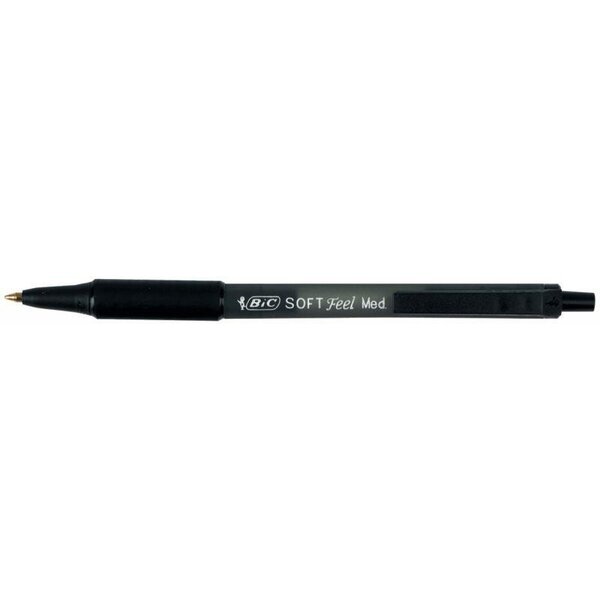 Stylo bille BIC Soft Feel rétractable noir