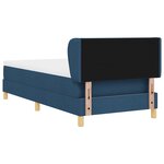 Box Spring Bed bleu vidaXL avec matelas  100x200 cm  en tissu