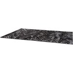 Tapis en polypropylène noir evora 230 x 160 cm